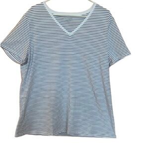 NWOT Striped V-Neck Women's Top